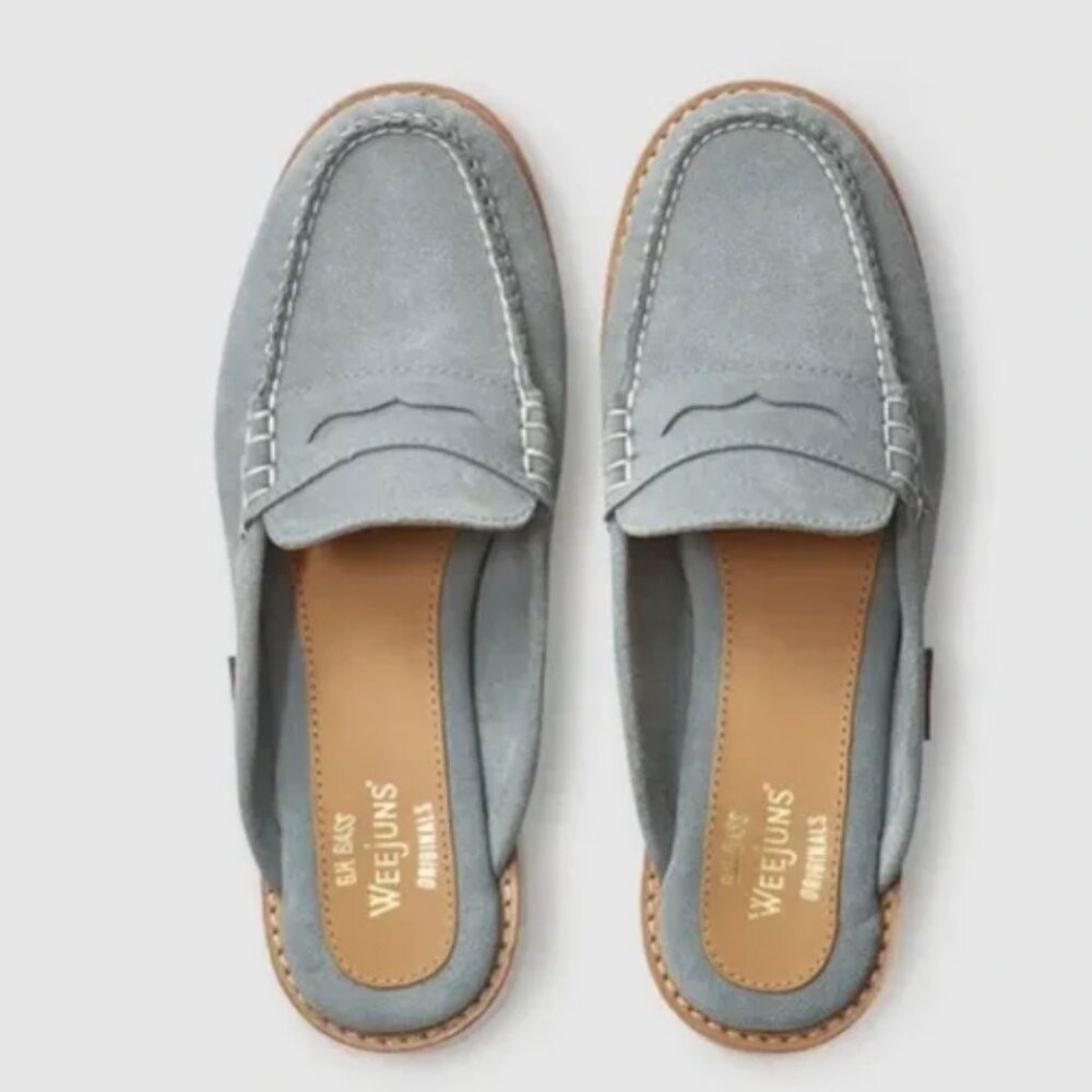 NEW G.H. Bass Originals Weejuns Loafer Mules Wynne Suede Slip On - Picture 1 of 9